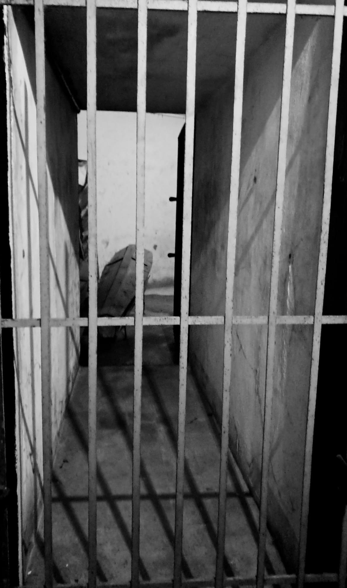 The coffin, used for punishment or transporting bodies. A stark reminder of the constant presence of death within the camp walls.