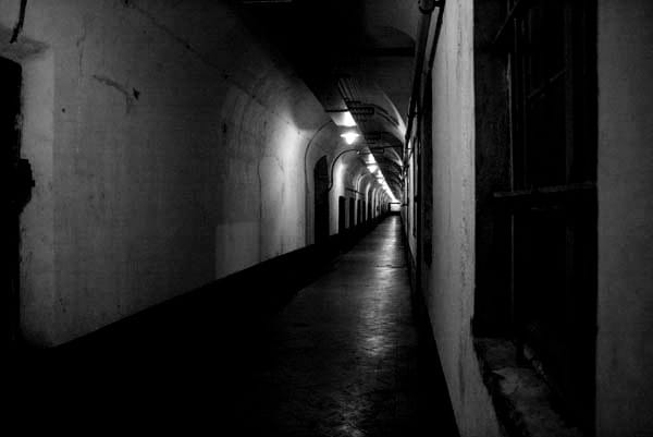The long, cold, and dark corridors inside the fort. Echoing with the footsteps of guards and the silence of prisoners, these halls were places of fear.