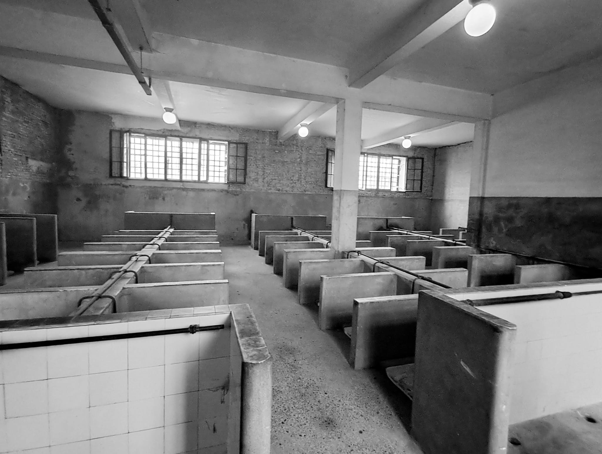 The latrines or toilets in the fort. The unsanitary conditions here contributed to the spread of disease and the degradation of human life.